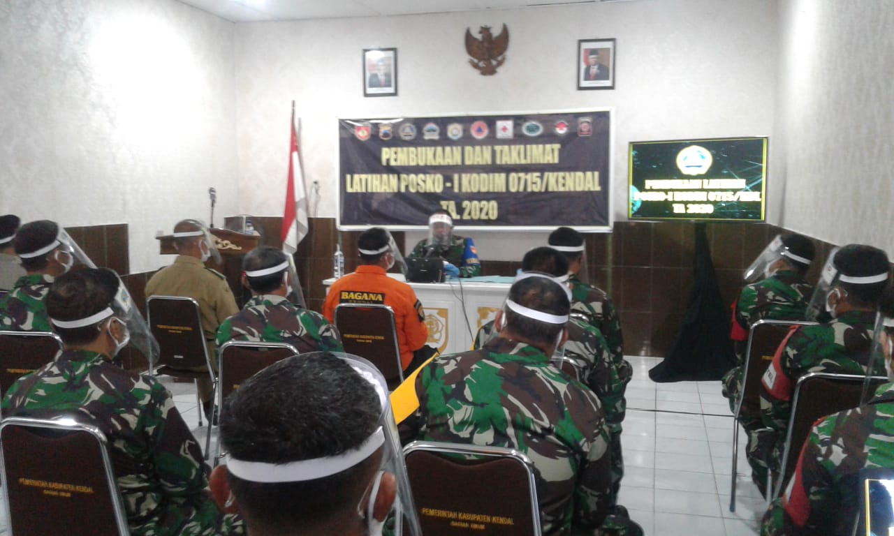 Waspada bencana alam, Kodim 0715/Kendal laksanakan latihan Posko I